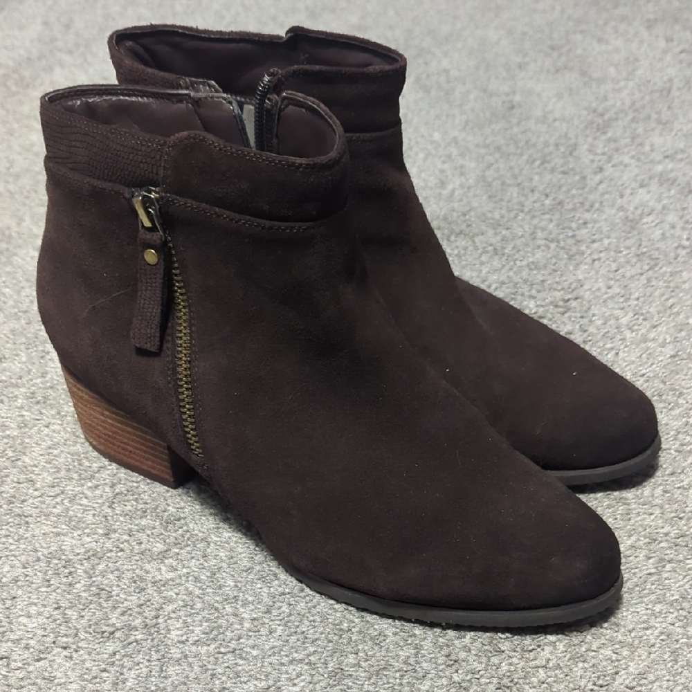 Brown Suede Ankle Boots